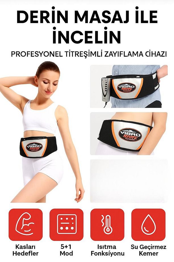 Waisy® Pro Titreşimli Zayıflama Kemeri
